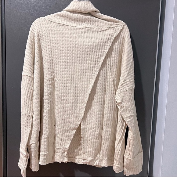 Nwt Free People Juicy Long Sleeves Thermal Top Stone Cold Size Small - Picture 3 of 6